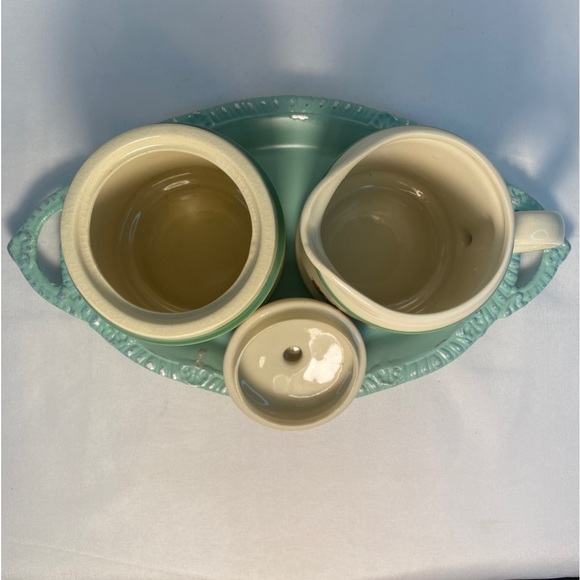 SHEFFIELD STRAWBERRIES 'N CREAM STONEWARE. HARD TO FIND. SUGAR & CREAMER" - Picture 7 of 11